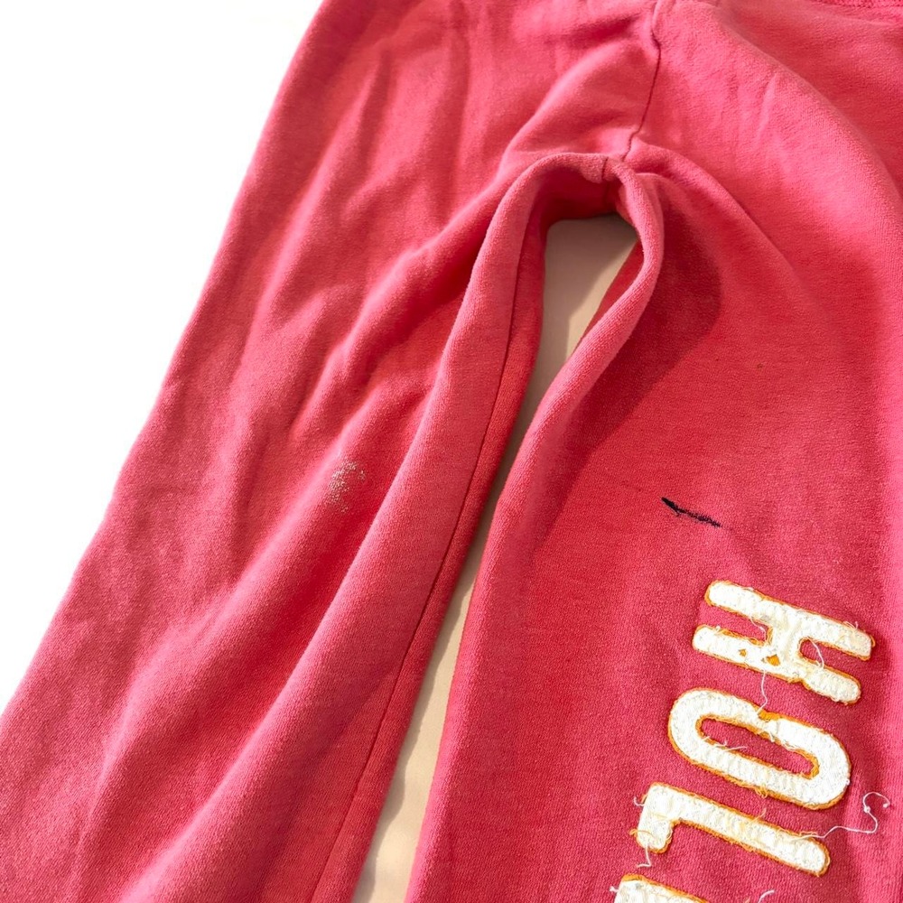 Hollister Cali Love Capri Sweatpants Womens XS Pink Y2K Low Rise Ankle Joggers - Picture 5 of 8